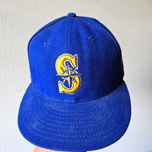 Seattle Mariners New Era Fitted Hat size 7 1/4
